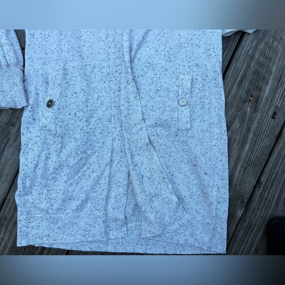 Peyton primrose grey large speckled cardigan - Picture 4 of 9
